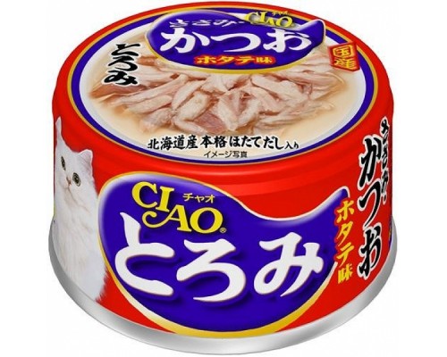 CIAO 濃湯貓罐頭 雞柳・鰹魚・帶子  80g A-44 (3罐裝)