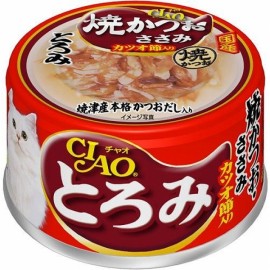 CIAO 濃湯貓罐頭 燒鰹魚・雞柳・柴魚 80g A-48 (3罐裝)