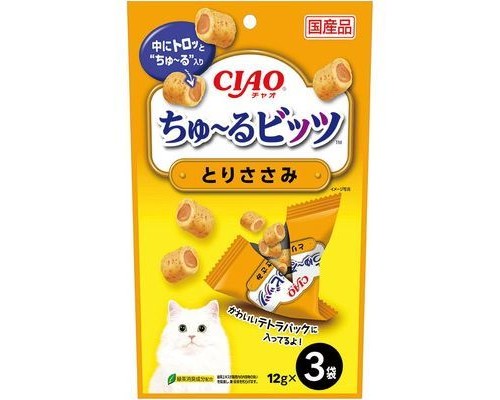Ciao 貓用雞肉流心粒粒 3小袋裝