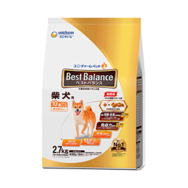 Unicharm Best Balance 香脆口味狗糧 柴犬用 2.7kg裝 10歲以上高齡犬糧