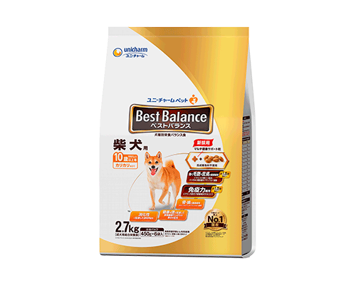 Unicharm Best Balance 香脆口味狗糧 柴犬用 2.7kg裝 10歲以上高齡犬糧